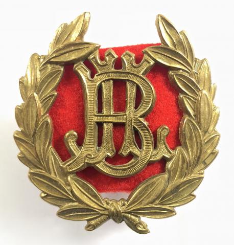 Jewish Lads Brigade JLB brass pouch belt badge