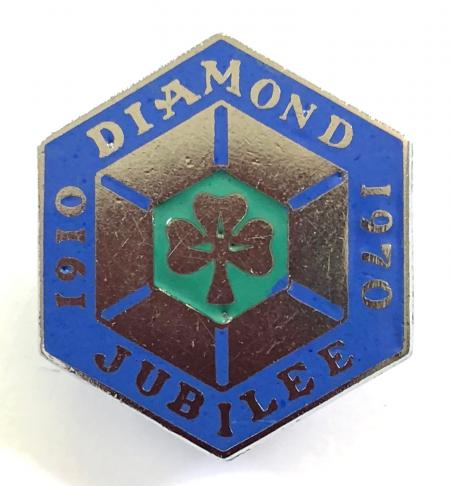 Girl Guides Diamond Jubilee 1910-1970 commemorative badge