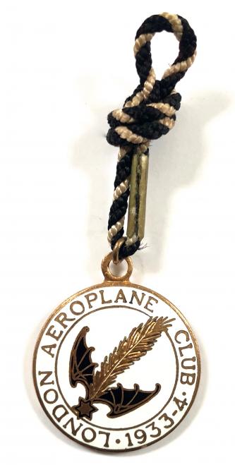 London Aeroplane Club 1933 membership badge