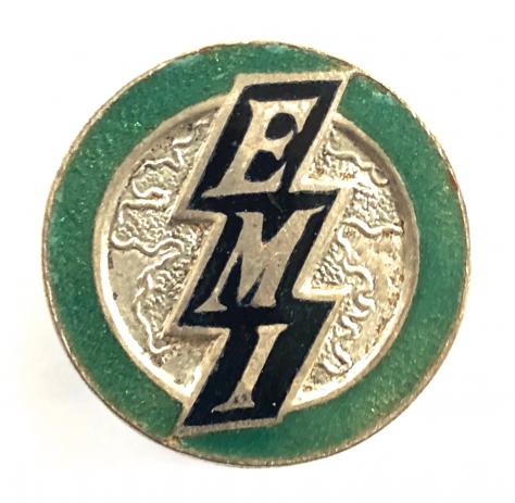 Electric Musical Industries EMI salesmans promotional badge