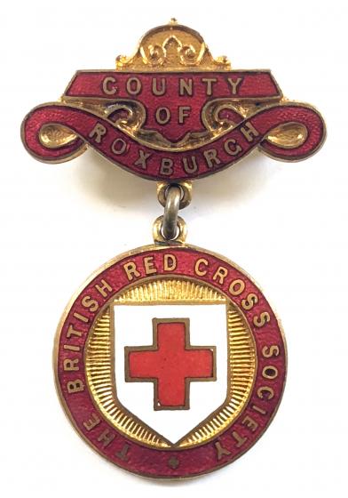 British Red Cross Society BRCS Scottish County of Roxburgh badge