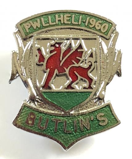 Butlins 1960 Pwllheli holiday camp Welsh Dragon badge