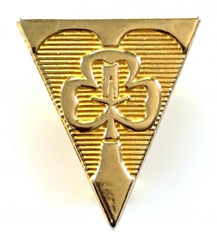 Girl Guides Trainer qualification gilt badge circa 1969