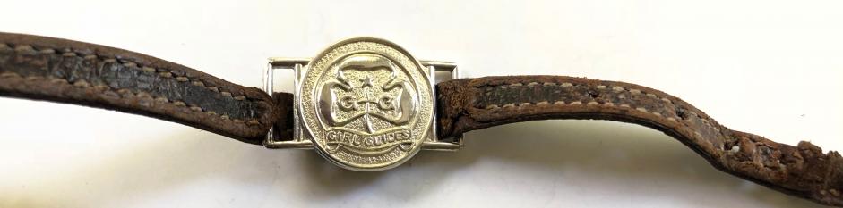 Girl Guides forces wrist strap 1944 silver ID bracelet named badge