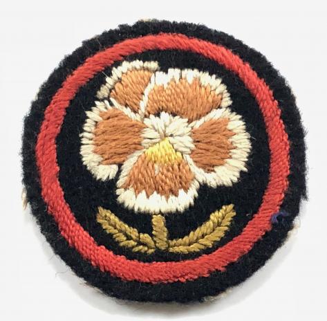 Girl Guides Pansy flower patrol emblem felt cloth badge circa pre 1930