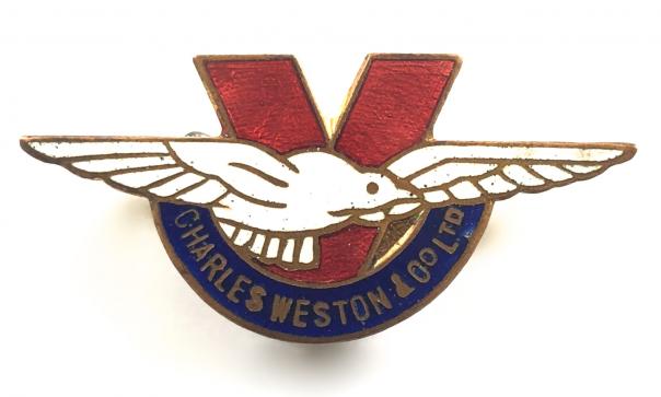 Charles Weston & Co Ltd Coventry aircraft industry production war workers Victory badge