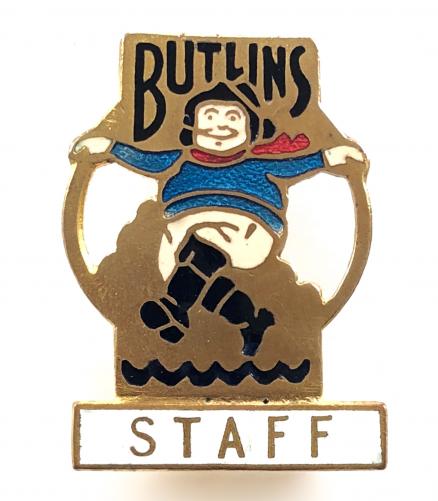 Butlins 1938 Skegness holiday camp jolly fisherman Staff badge
