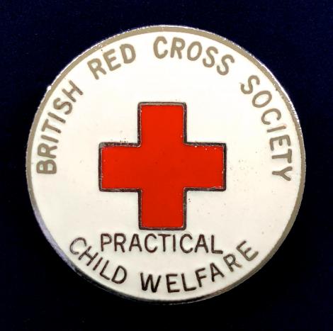 British Red Cross Society practical child welfare nursing badge