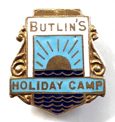 Butlins 1951 Ayr holiday camp undated rising sun badge