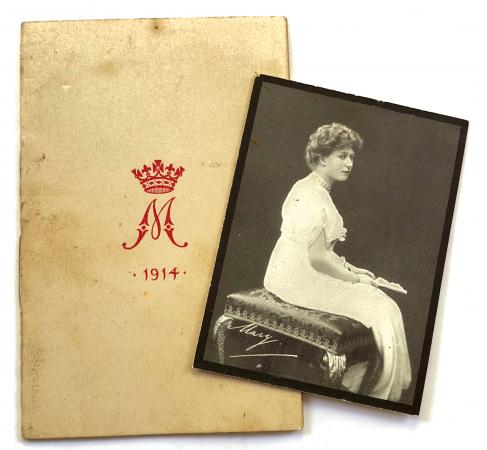 WW1 Princess Mary Christmas 1914 gift fund card and photograph