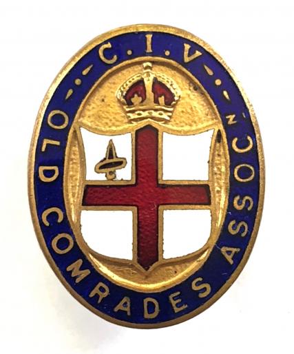 City of London Imperial Volunteers CIV old comrades association badge