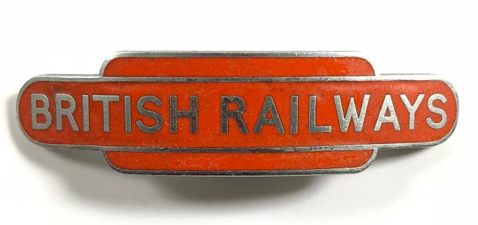 British Railways North Eastern Region totem style cap badge J.Pinches