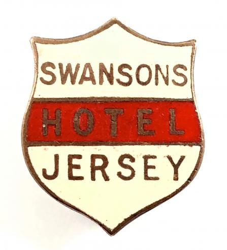 Swansons Hotel Jersey advertising badge