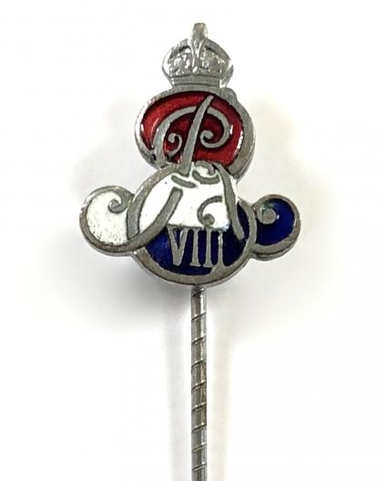 Edward VIII 1937 Coronation gentlemen's commemorative cravat pin badge