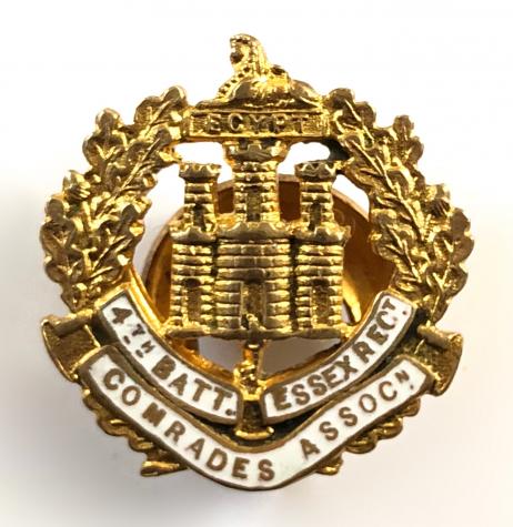 4th Battalion Essex Regiment Comrades Association badge