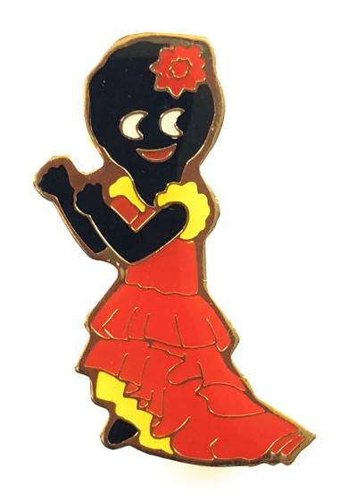 Robertsons 1996 Golly Flamenco Dancer limited edition promotional badge