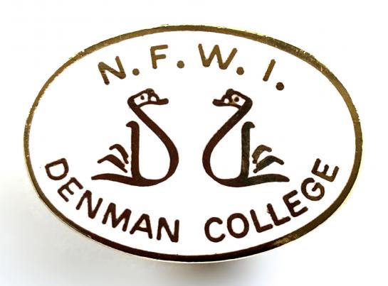 National Federation of Women's Institutes Denman College WI pin badge