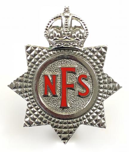 National Fire Service NFS firemans cap badge