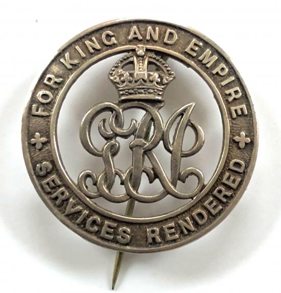WW1 1st Battalion South Staffordshire Regiment silver war badge