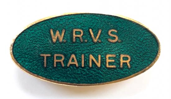 Womens Royal Voluntary Services WRVS TRAINER pin badge