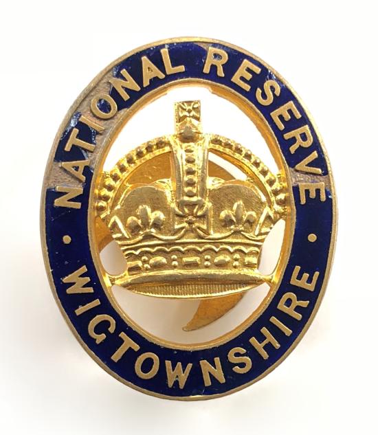 WW1 National Reserve Wigtownshire Scottish home front badge