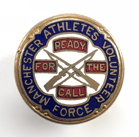 Manchester Athletes Volunteer Force VTC lapel badge