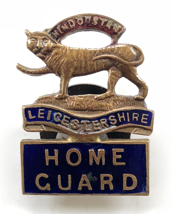 Leicestershire Home Guard battalion lapel badge