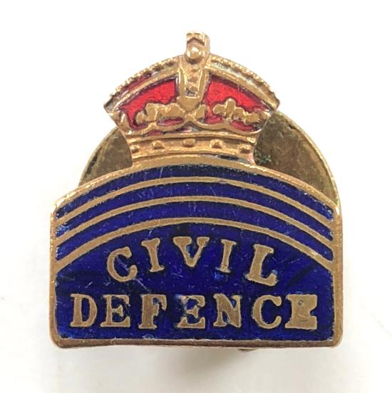 WW2 Civil Defence Home Front ARP Services lapel badge