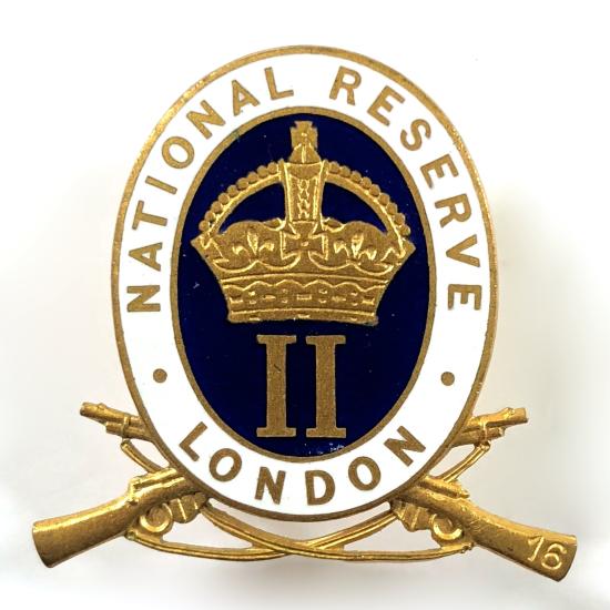 WW1 National Reserve Class II KENSINGTON London badge