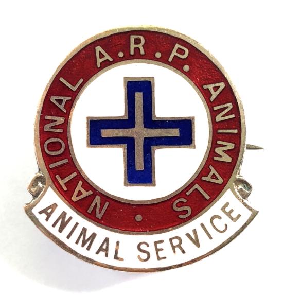 WW2 National ARP Animals Service air raid precaution badge