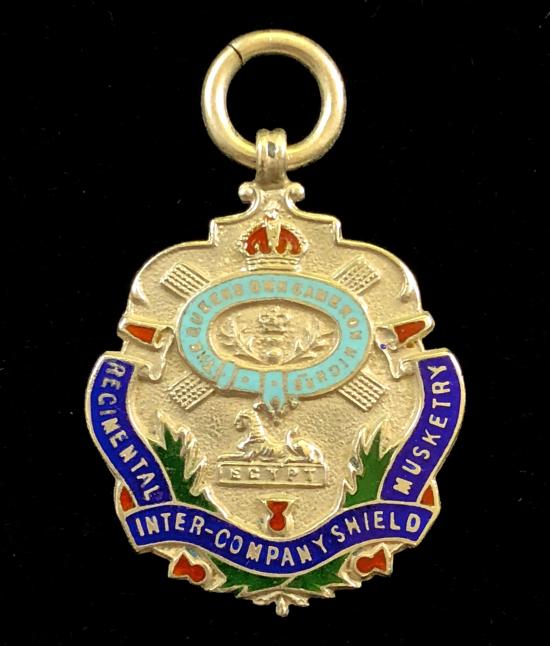 Queens Own Cameron Highlanders Regimental Inter-Company Musketry Shield medal