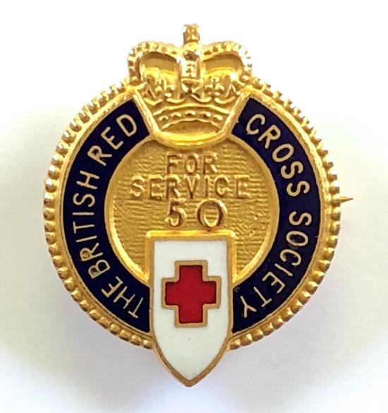British Red Cross Society for 50 years service badge