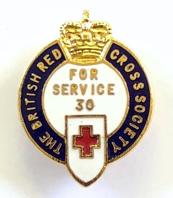 British Red Cross Society for 30 years service badge