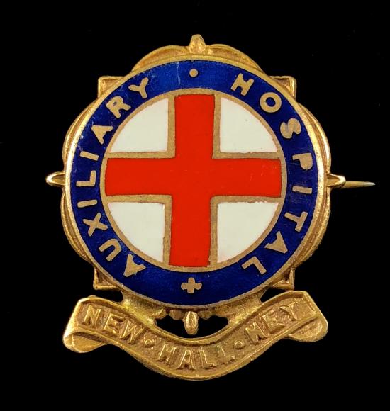 WW1 New Hall Hey Auxiliary Hospital badge Rawtenstall
