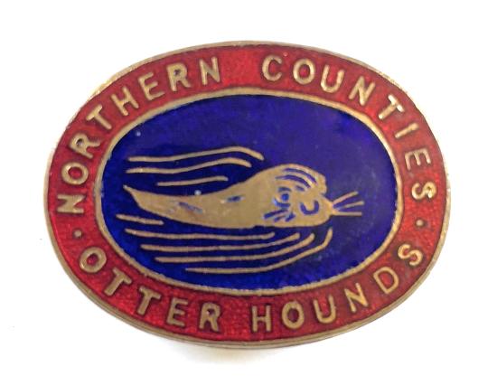 Northern Counties Otterhounds hunt club enamel badge