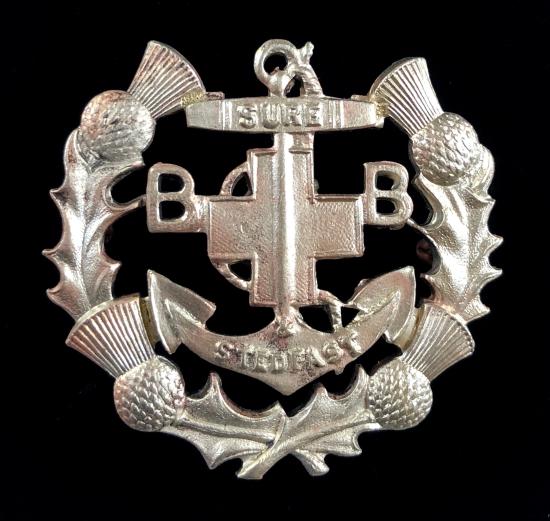 Boys Brigade Scottish Pipe Majors cap badge 1935 to c1976 ADAPTED