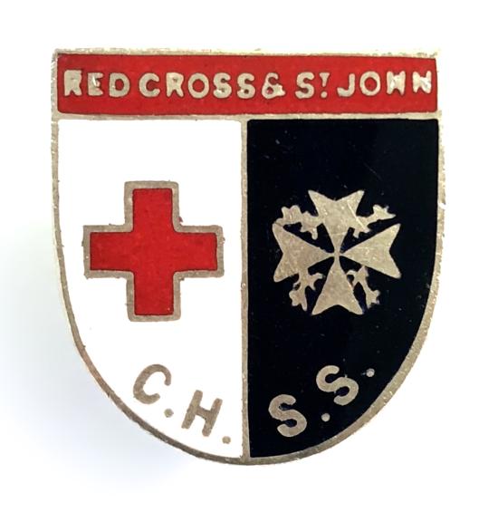 British Red Cross Society & Order of St John CHSS hospital badge