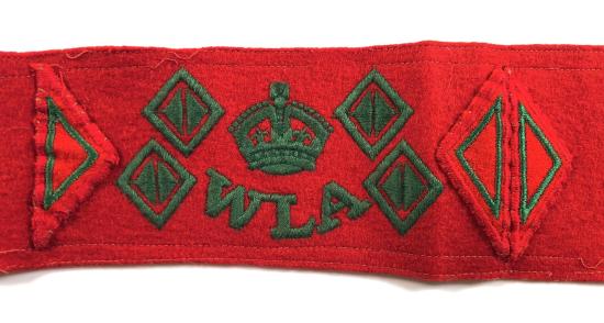 Womens Land Army WLA five and a half year service armband