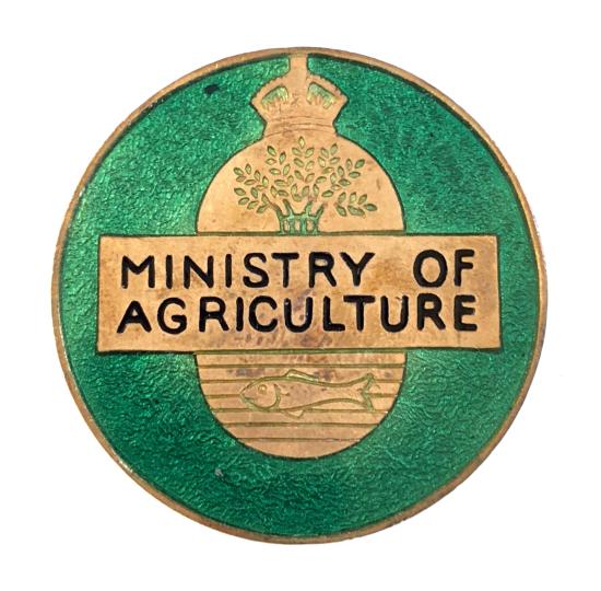 Ministry of Agriculture and Fisheries officially numbered badge