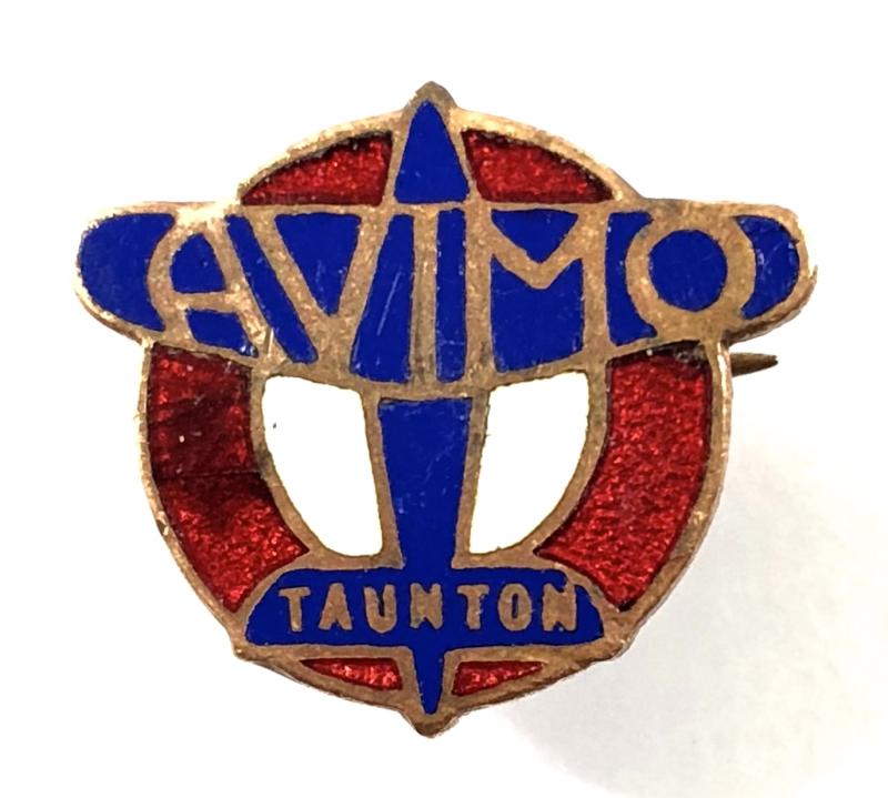 Avimo Company Taunton Somerset numbered aircraft badge