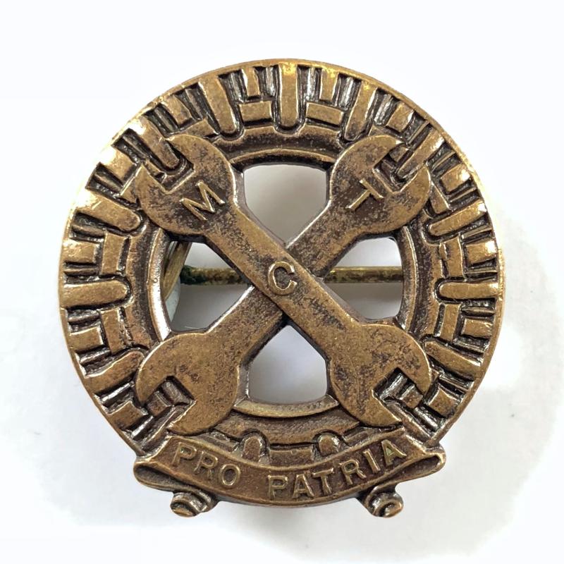 WW2 Mechanised Transport Corps MTC women's cap badge