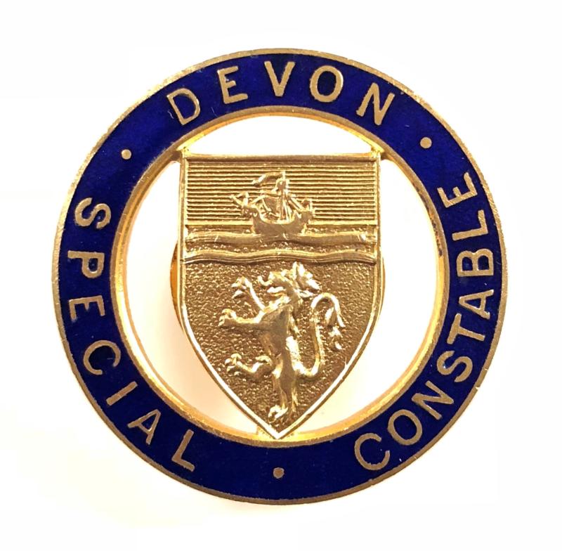 WW2 Devon County Special Constable police reserve badge