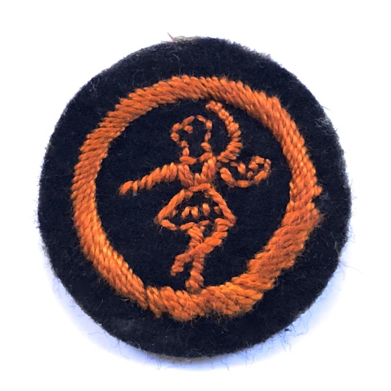 Girl Guides Land Ranger Folk Dancer proficiency felt cloth badge