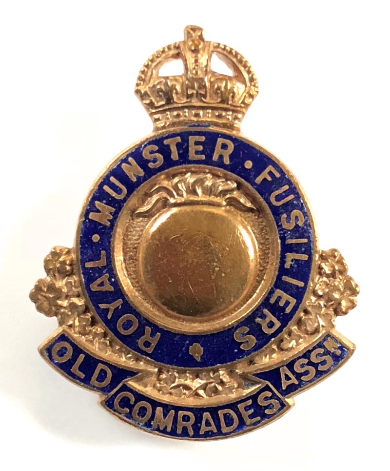 Royal Munster Fusiliers Old Comrades Association pin badge