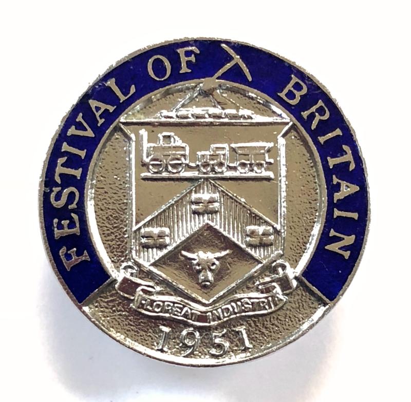 Festival of Britain 1951 Darlington Coat of Arms badge
