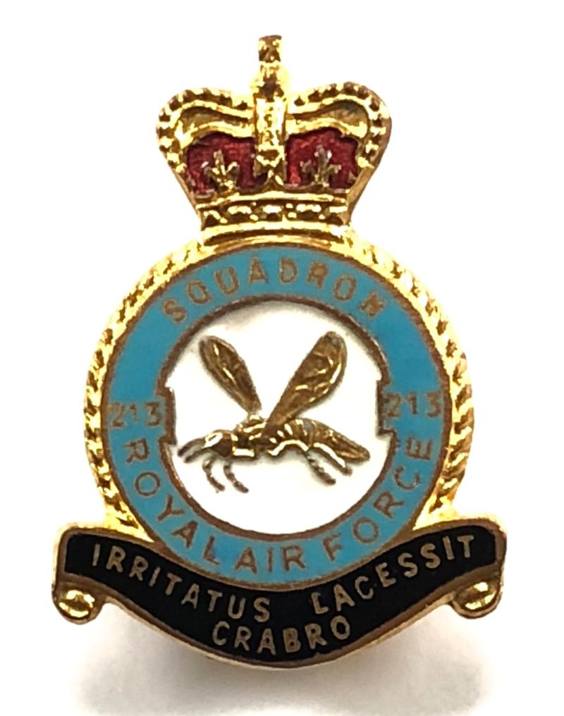 RAF No 213 Battle of Britain Squadron Royal Air Force badge c1950