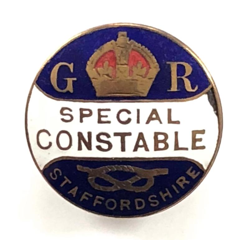WW1 Staffordshire Special Constable police reserve badge
