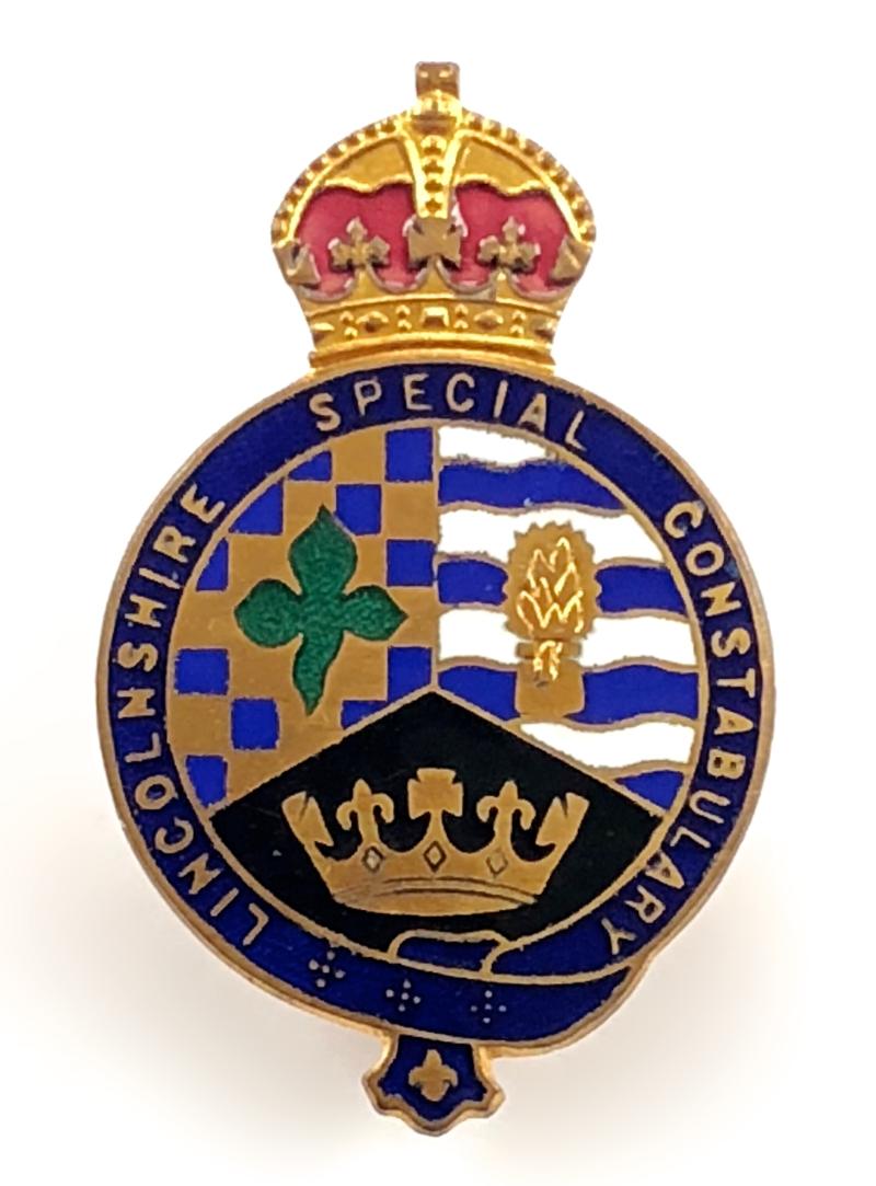 Lincolnshire Special Constabulary police reserve badge