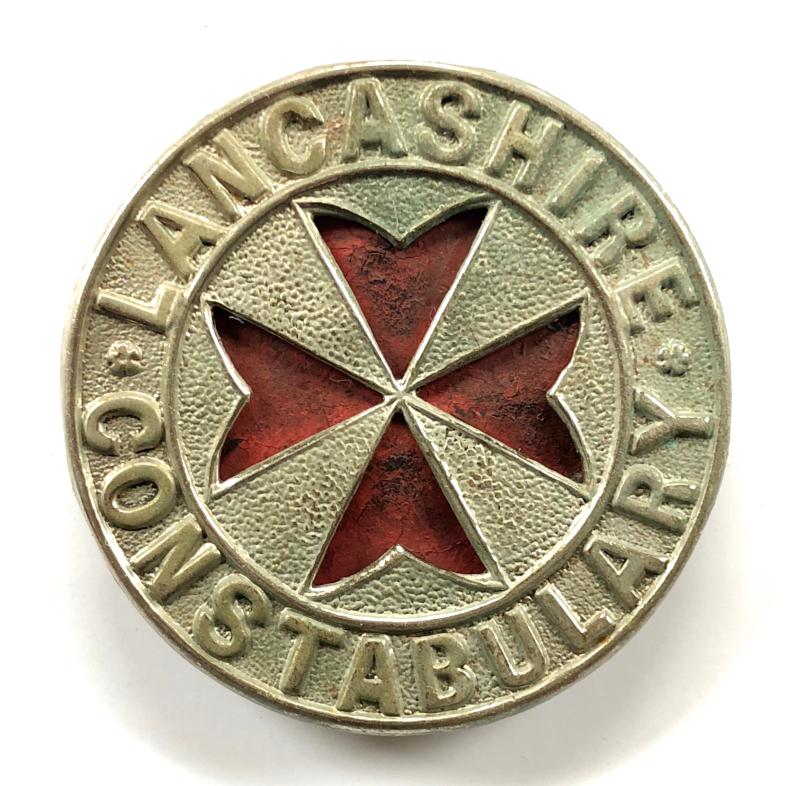WW1 Lancashire County Constabulary St John trained police officer badge