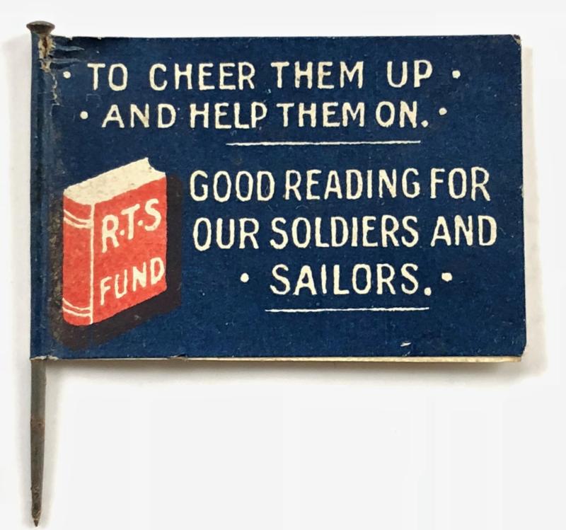 WW1 Religious Tract Society RTS Fund flag day badge